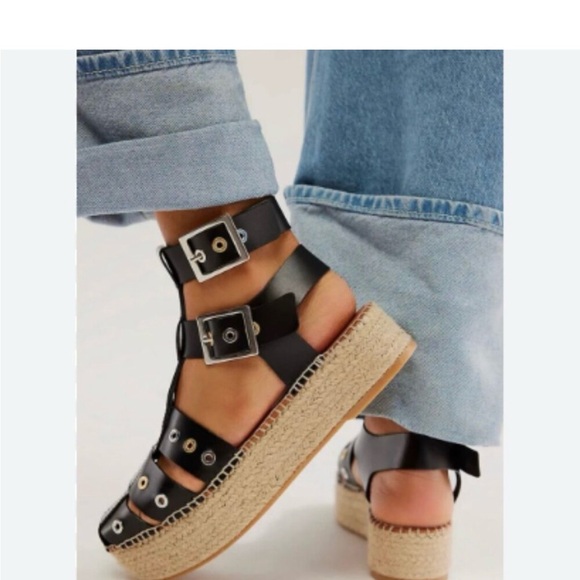 Free People Shoes - NEW Free People Gable Glad Espadrille Gladiator Sandals size 39 US 9